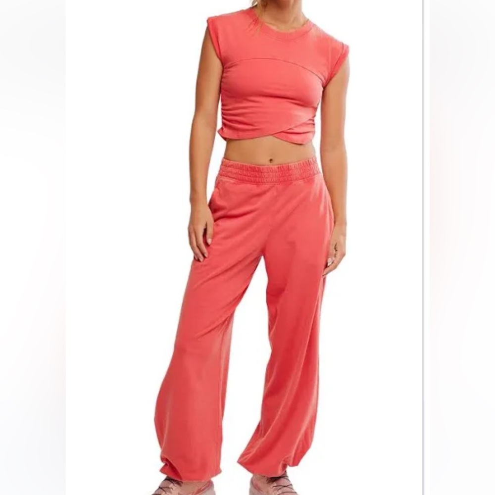 Women’s Coral Wide-Leg Lounge Pants